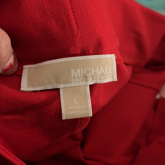 🔥Michael Kors, Scarlet red slacks, COZY, size Large - Picture 5 of 11
